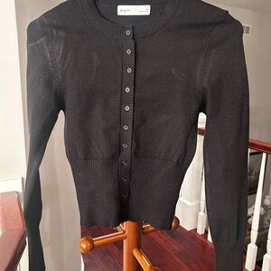 Supré black button down cardigan